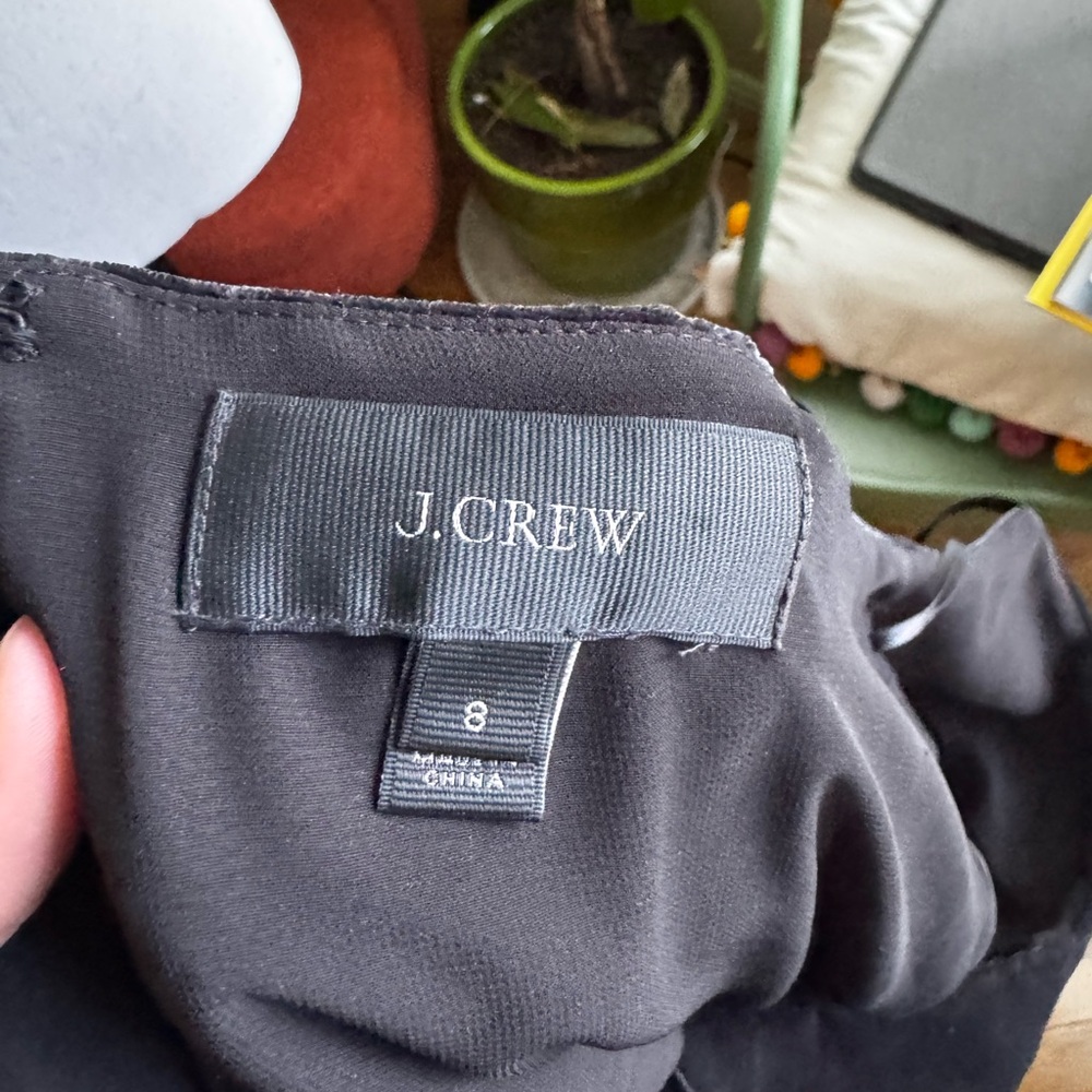 J. Crew Classic Black Velvet Jumpsuit
